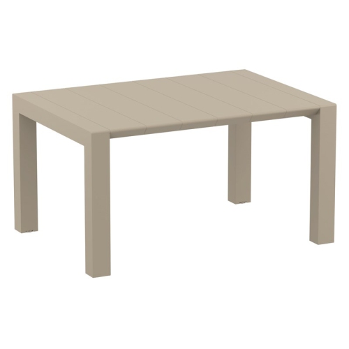Compamia Vegas 55" Extendable Patio Dining Table in Taupe
