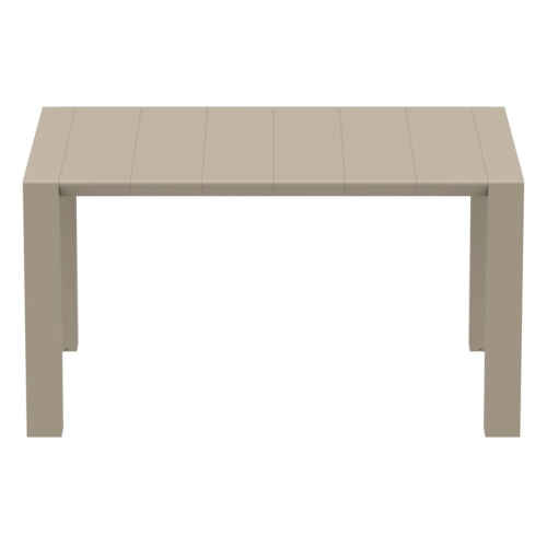 Compamia Vegas 55" Extendable Patio Dining Table in Taupe
