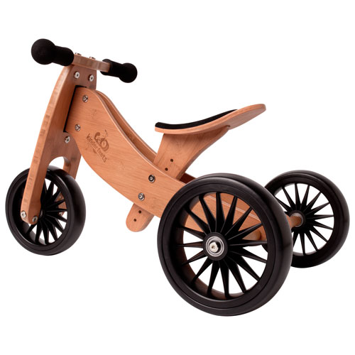 Kinderfeets Tiny Tot Plus 2-in-1 Kids Balance Trike/Bike - Bamboo
