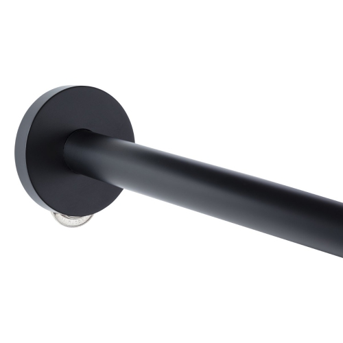 Agua Canada - VEDA-BK - High Quality Matte Black Round Hand Shower w/ Square thermostatic