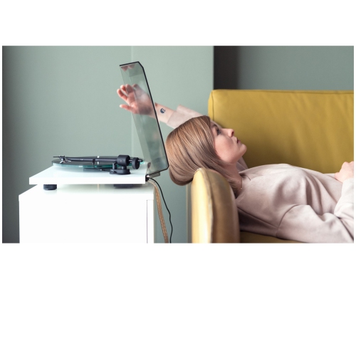 Open Box -PRO-JECT T1 Turntable White With OM5E Cartridge