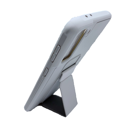 TopSave Vertical&Horizontal Kickstand Hand Wrist Strap Foldable Magnetic Stand Shockproof Protective Phone Case For Samsung S21 Plus, Gray