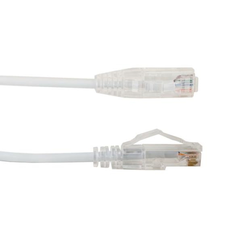 Vertical Cable CAT6A Slim Snagless Patch Cable - 0.3-meter - White