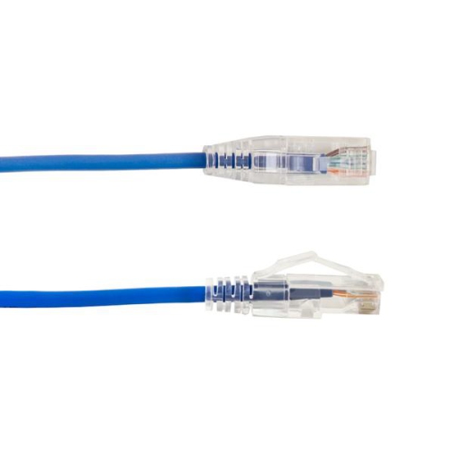 Vertical Cable CAT6A Slim Snagless Patch Cable - 0.15-meter - Blue