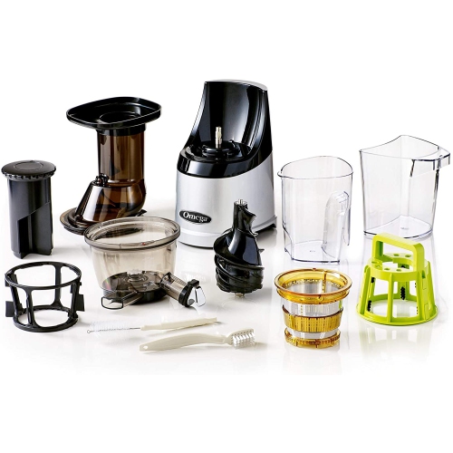 Omega MMV700S MegaMouth Vertical Presse-agrumes à basse vitesse - Boîte ouverte