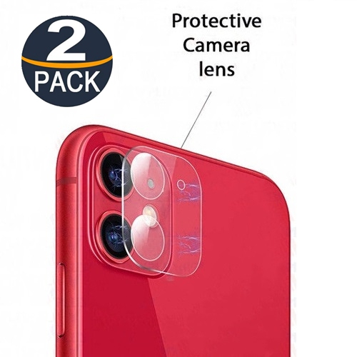 【2 Packs】 CSmart Ultra Thin Tempered Glass Camera Lens Shield Protector for iPhone 12, Clear