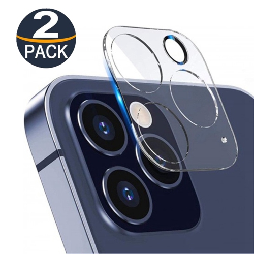 【2 Packs】 CSmart Ultra Thin Tempered Glass Camera Lens Shield Protector for iPhone 12 Pro Max, Clear