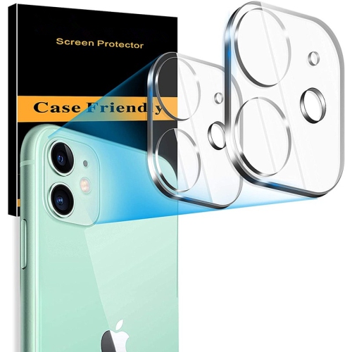 【2 Packs】 CSmart Ultra Thin Tempered Glass Camera Lens Shield Protector for iPhone 12 Mini, Clear