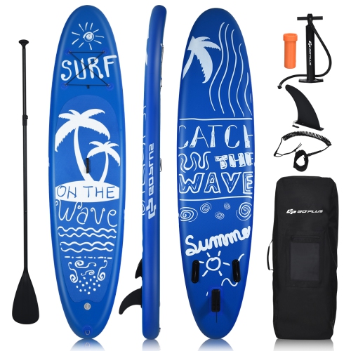 Goplus 11' Inflatable Stand Up Paddle Board W/Carry Bag Adjustable Paddle Adult Youth