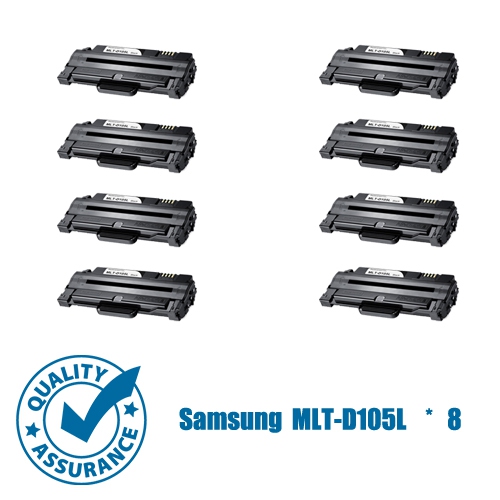 Printer Pro™ 8 PK Samsung MLT-D105L Black Toner Cartridge-Samsung Printer ML-1910/SCX-4600/ML-2525