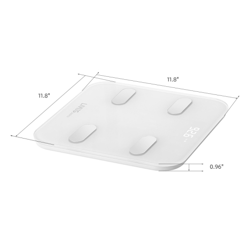 Pèse-personne numérique sans fil avec analyseur d’adiposité intelligent Bluetooth Body Fat Scale