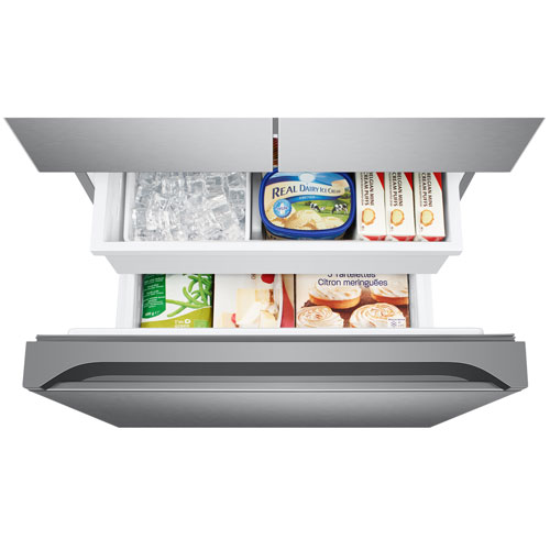 Samsung 33" 17.5 Cu. Ft. Counter-Depth French Door Refrigerator with Ice Dispenser - SS