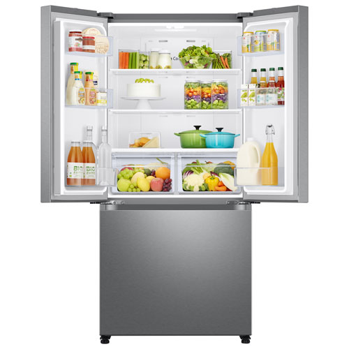 Samsung 33" 17.5 Cu. Ft. Counter-Depth French Door Refrigerator with Ice Dispenser - SS