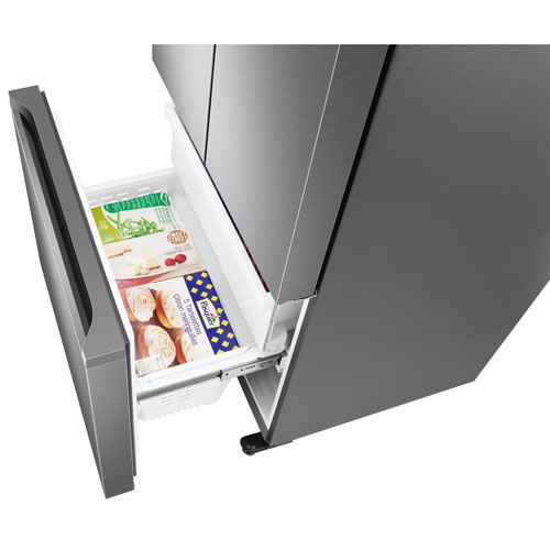 Samsung 33" 17.5 Cu. Ft. Counter-Depth French Door Refrigerator with Ice Dispenser (RF18A5101SR) - SS