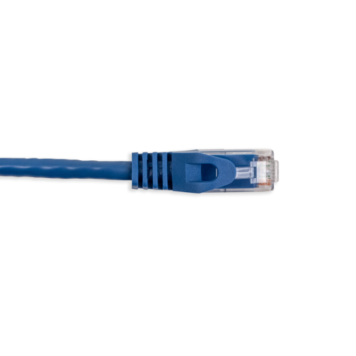 Vertical Cable CAT5E Patch Cable with Boot and Protector - 0.15-meter - Blue