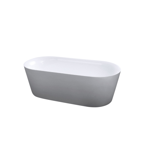 AGUA CANADA  - Bahli - 66" Fiberglass-Reinforced Acrylic Freestanding Bathtub