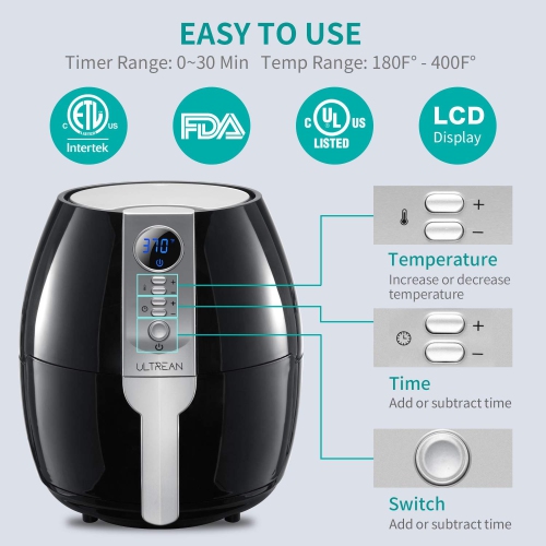 Salton Air Fryer – 3 L / 3.1 Q