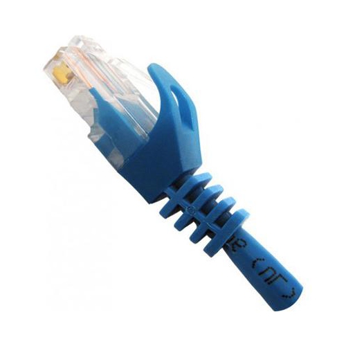 Vertical Cable Cat5e Patch Cable with Boot and Protector - 2-meter - Blue