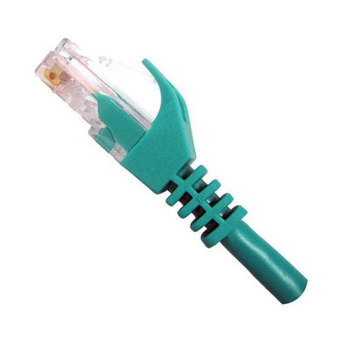 Vertical Cable Cat5e Patch Cable with Boot and Protector - 2.1-meter - Green