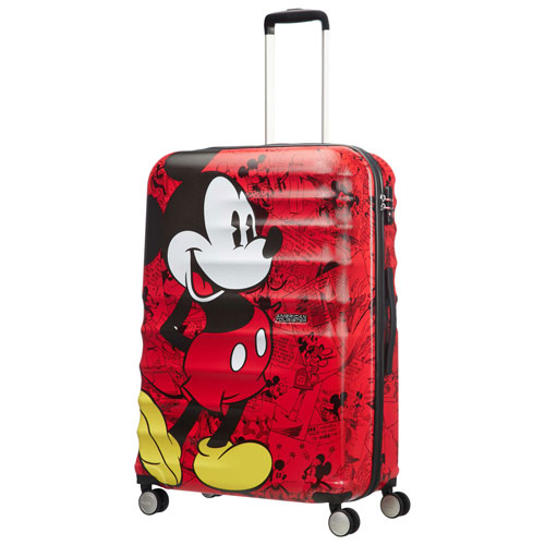 Valise rigide de 29 po Disney Wavebreaker d'American Tourister - Rouge/Mickey Mouse