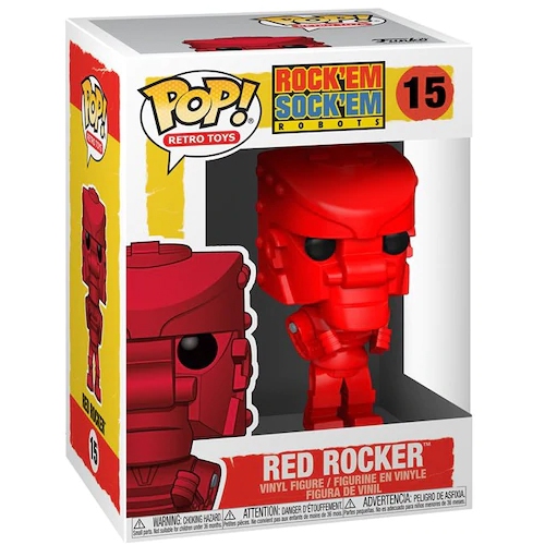 Pop Retro Toys Rock'Em Sock'Em Robots 3.75 Inch Action Figure - Red Rocker  #15