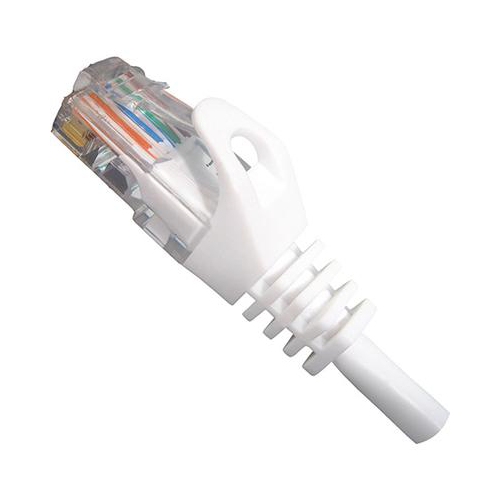 Vertical Cable Cat6 Patch Cable with Boot and Protector - 2-meter - White