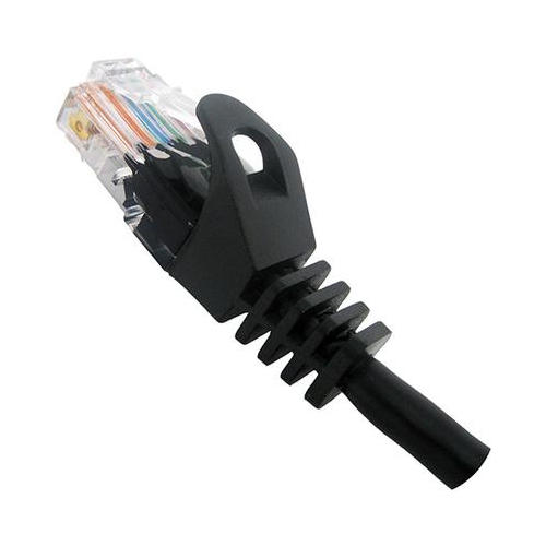 Vertical Cable Cat6 Patch Cable with Boot and Protector - 2-meter - Black