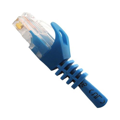 Vertical Cable Cat6 Patch Cable with Boot and Protector - 7.6-meter - Blue