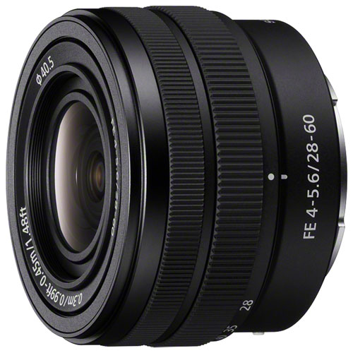 Objectif zoom plein format compact FE 28-60mm f/4-5,6 de Sony