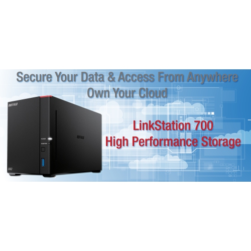Buffalo LinkStation 720D 4TB Personal Cloud Storage Hard Drives Included