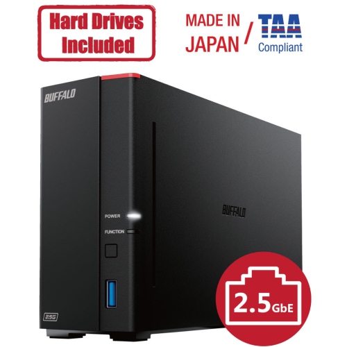 Buffalo LinkStation 710D 8TB Personal Cloud Storage Hard Drives Included