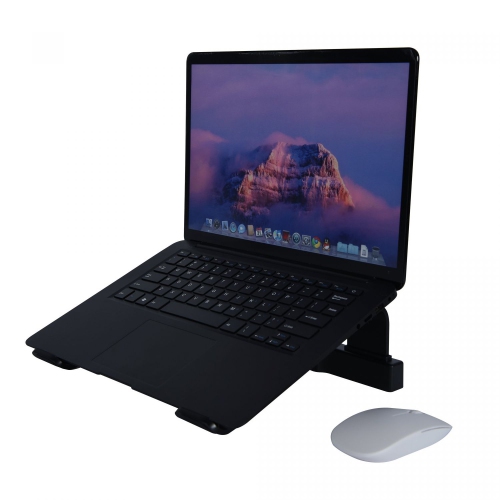 DAC MP-220 Non-Skid Laptop Stand With 4-Port USB 3.0 Hub, Black