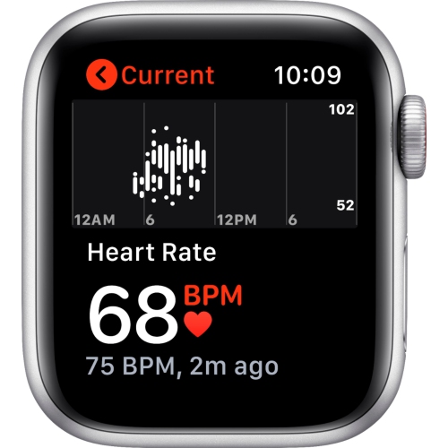 Apple Watch SE (GPS + Cellular) 40mm Silver Aluminum Case with White Sport Band - Silver by APPLE - Refurbished condition - Image 4