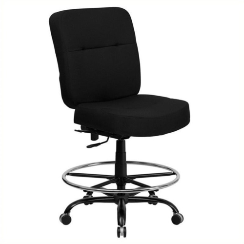 Scranton & Co Drafting Chair with Extra Wide Seat in Black