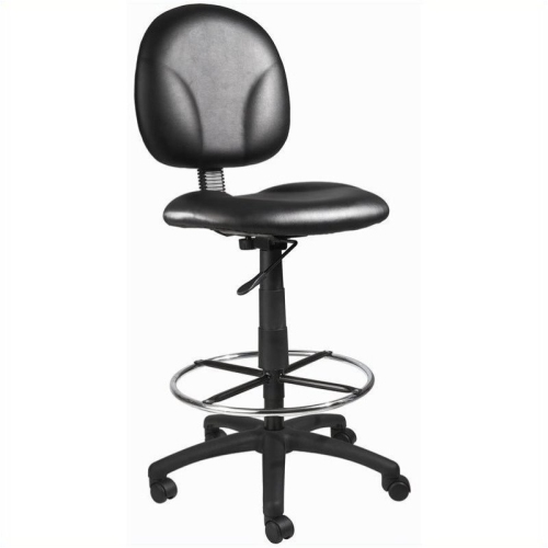 SCRANTON & CO  26.5" Fabric Adjustable Seat Height Drafting Stool In In Black