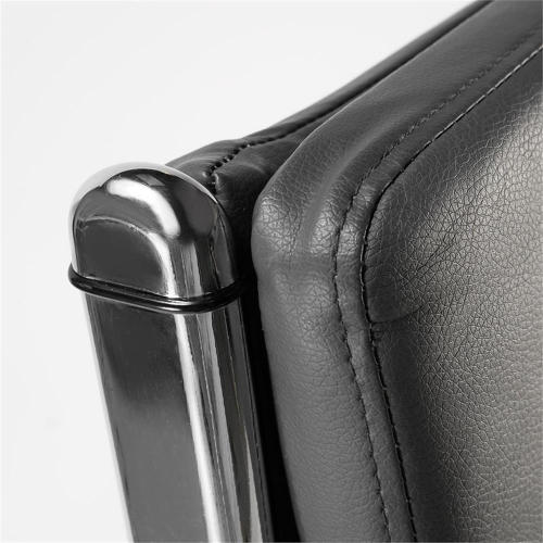 Modelo High Back Leather Executive Office Chair in Dark Gray Leather