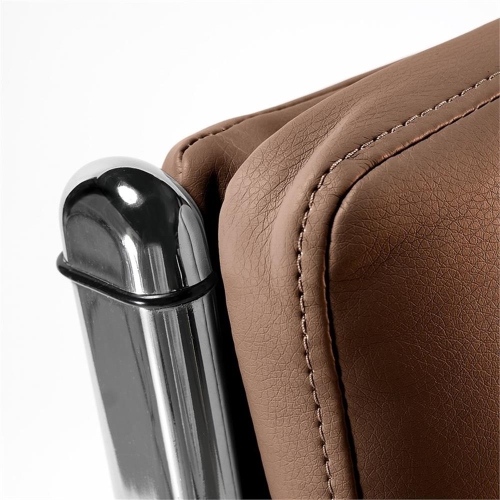 Bush Business Furniture Modelo High Back Leather Executive Office Chair in Tan