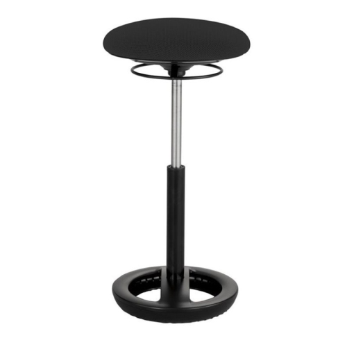 Scranton & Co 32" Backless Drafting Chair in Black