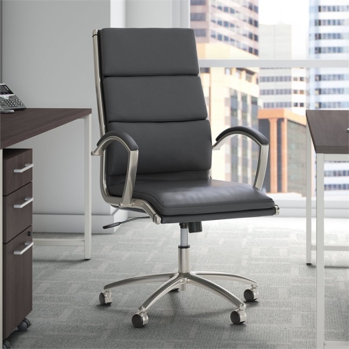 Bush Business Furniture 400 Series High Back Leather Executive Office Chair