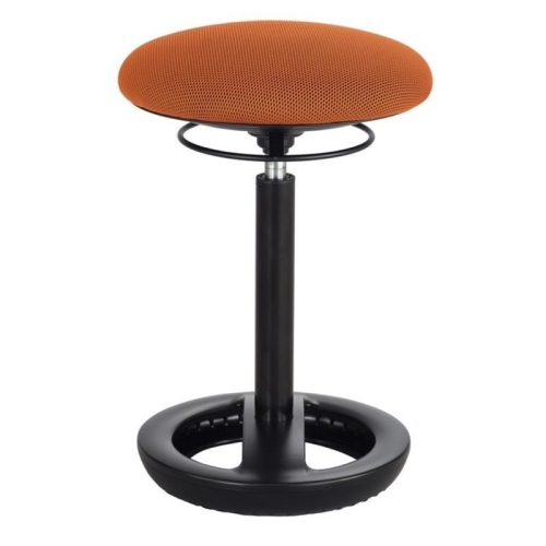 SCRANTON & CO  22" Backless Drafting Chair In In Orange