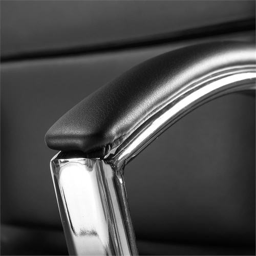 Bush Business Furniture Modelo High Back Leather Executive Office Chair in Black