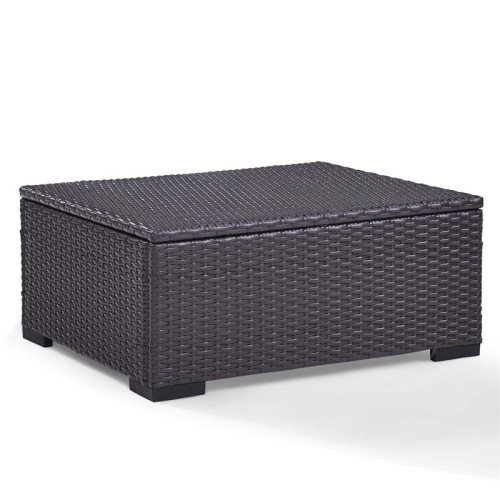 Crosley Biscayne Patio Ottoman in Brown and Mist