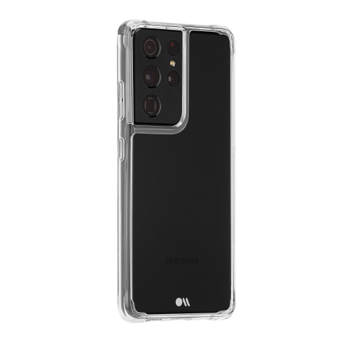 Étui rigide ajusté en plastique Tough de Case-Mate pour Galaxy S21 Ultra 5G – translucide