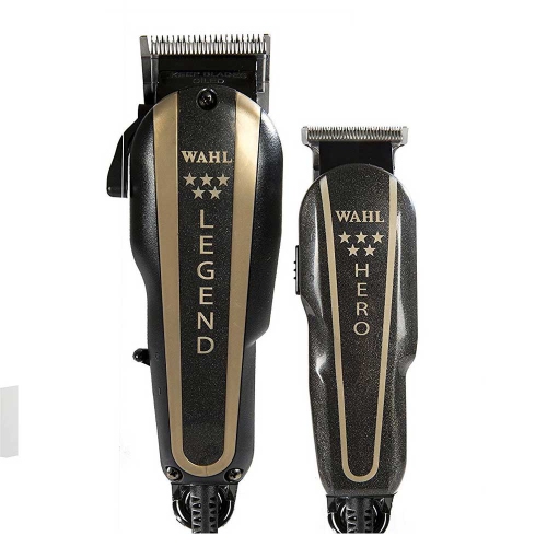 WAHL Professional Trimmer HERO & Hair Clipper LEGEND 5 Star Barber Combo 8180