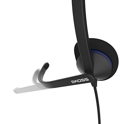 Koss Headset CS195-USB Mono with Boom Mic Noise Cancelling USB 8ft Cord