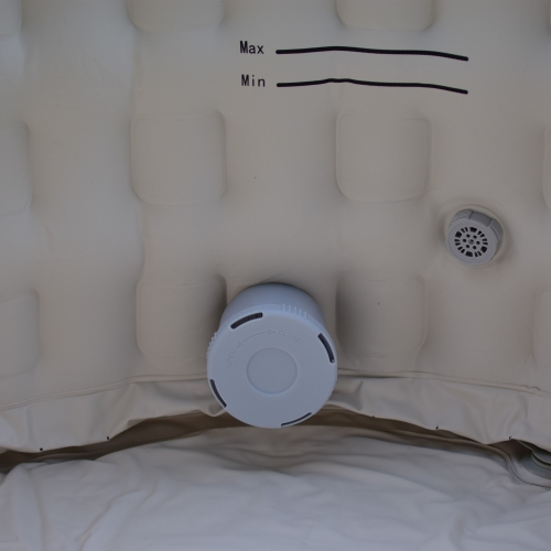 ALEKO HTIR4WHBR Round Inflatable Jetted Hot Tub Spa With Cover - 4 Person - 211 Gallon - Brown