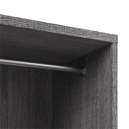 Organisateur de placard Cielo 29,5 po - Gris écorce et blanc