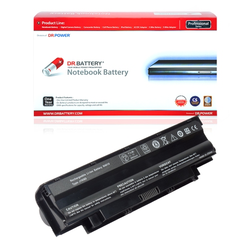 DR. BATTERY  Dell Inspiron M5110 M511R N3010 N4010 N4050 J4Xdh Jxfrp Ppwt2 W7H3N Wt2P4 Replacement Laptop Battery [10.8V / 71Wh]