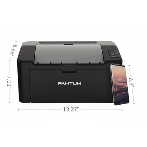 Pantum P2500W Monochrome Wireless Laser Printer, Toner Cartridge Included