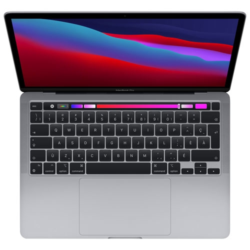 Open Box - Apple MacBook Pro 13.3" w/ Touch Bar - Space Grey (Apple M1 Chip / 256GB SSD / 8GB RAM) - Fr